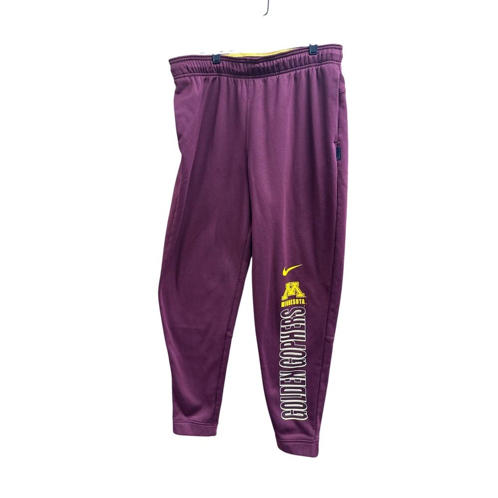 Nike Dri-Fit Minnesota Golden Gophers Maroon Sweatpants L 100% Polyester
